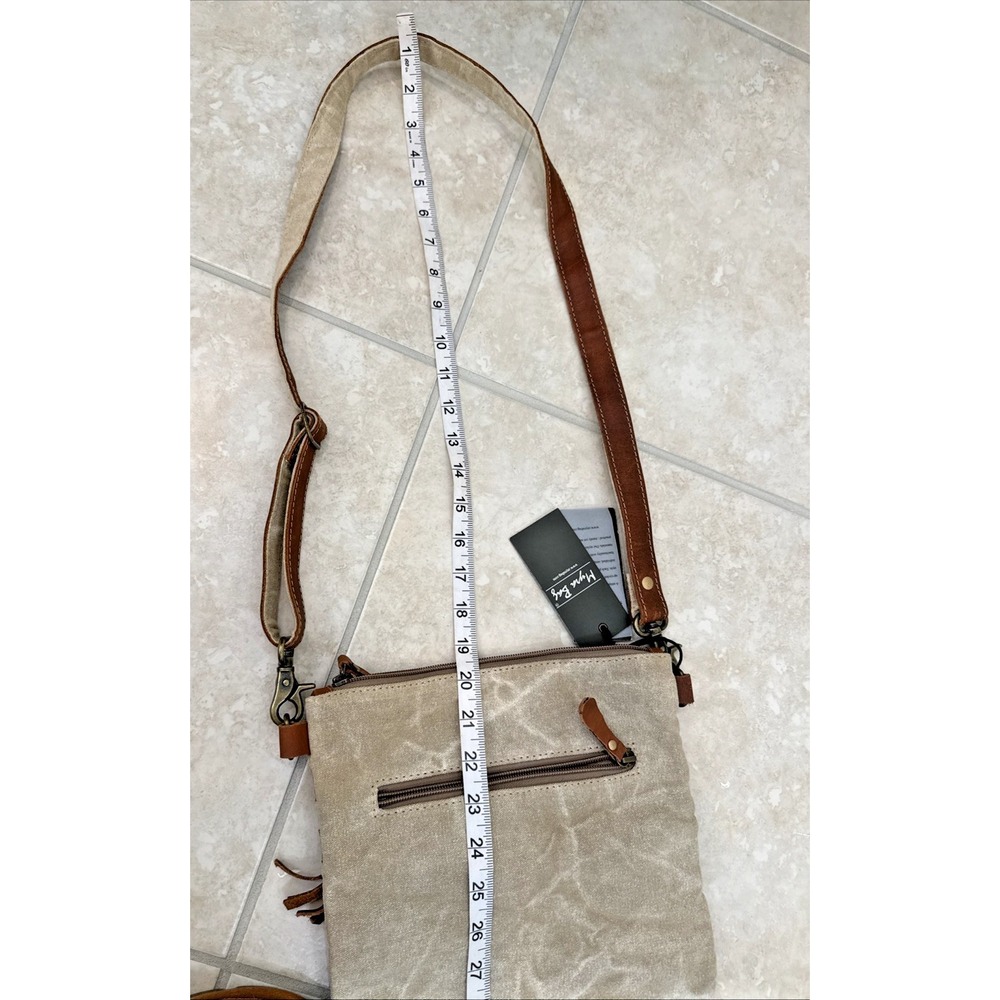 NWT Myra Upcycled Canvas Yesteryear Vintage Style Crossbody Purse Western - Picture 12 of 12
